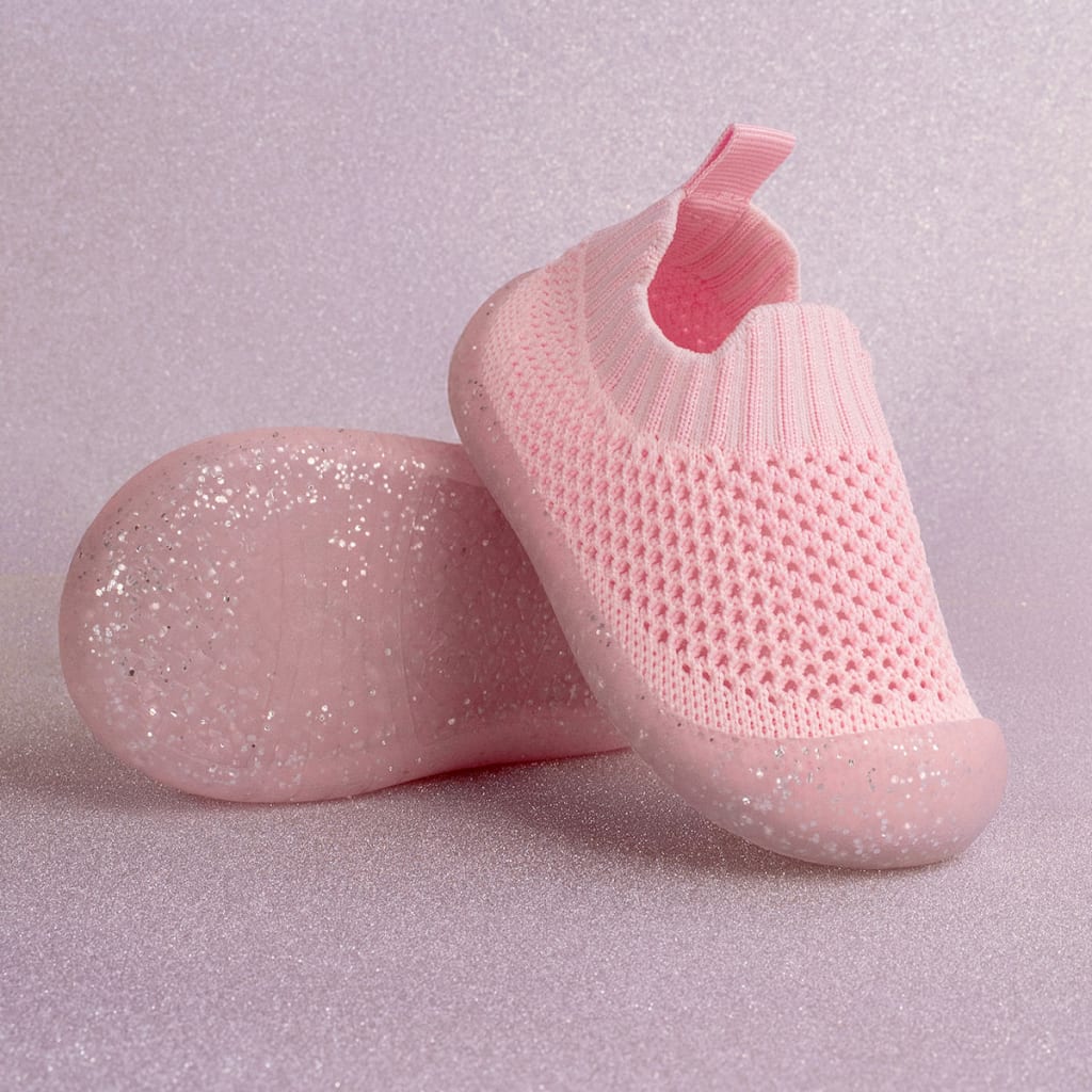 Duckies à enfiler - Rose Pailleté