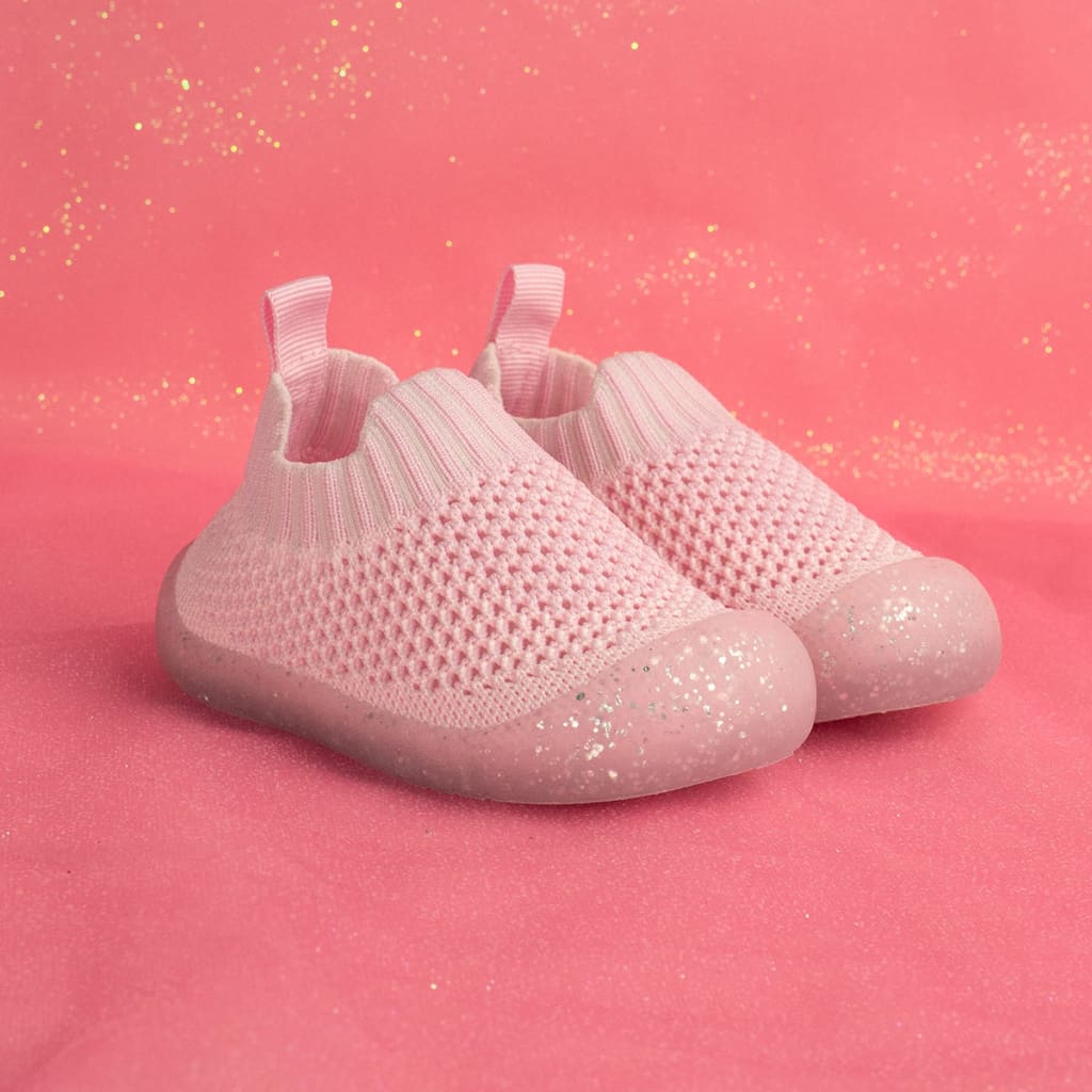Duckies à enfiler - Rose Pailleté